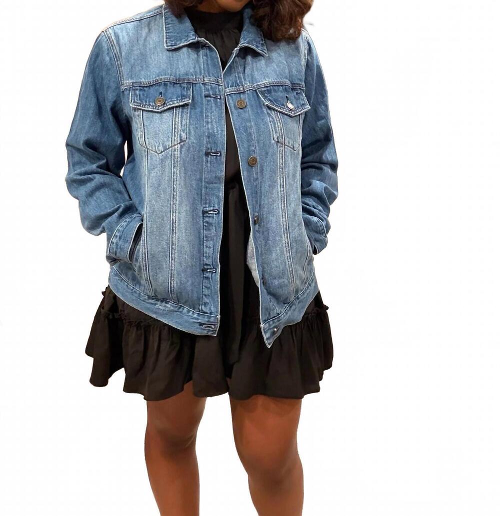 NEW RISEN carmen denim jacket in blue